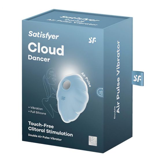 Satisfyer Cloud Dancer - akumulátorový tlakový stimulátor klitorisu (modrý)