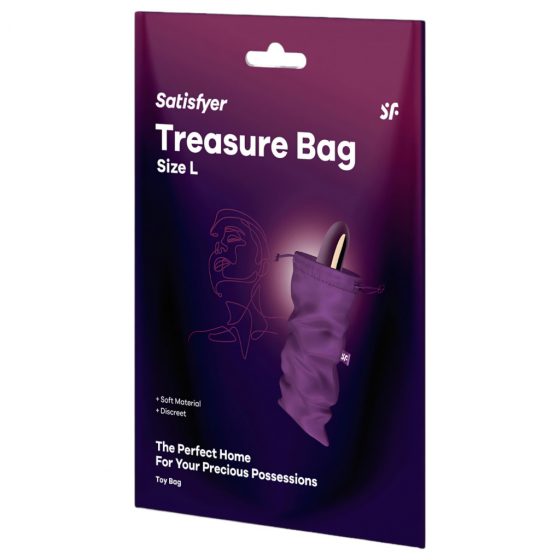 Satisfyer Treasure Bag L - taška na sexuálne hračky - stredná (fialová)