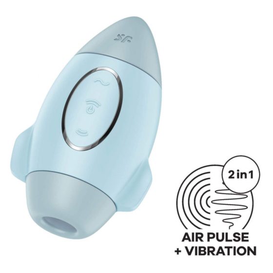 Satisfyer Mission Control - dobíjací vzduchový stimulátor klitorisu (modrý)