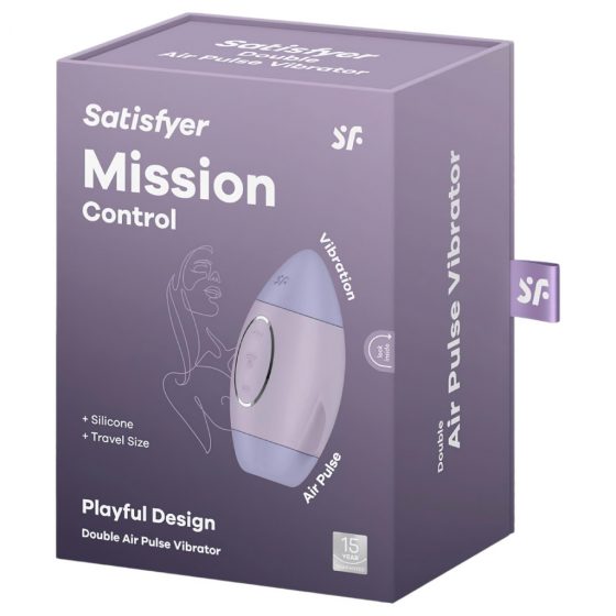 Satisfyer Mission Control - dobíjací stimulátor klitorisu so vzduchovými vlnami (fialový)