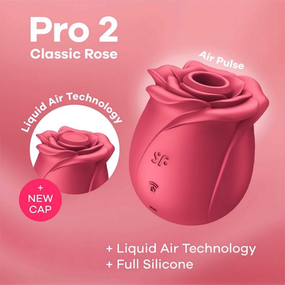 Satisfyer Pro 2 Rose Classic - dobíjací vzduchový stimulátor klitorisu (červený)