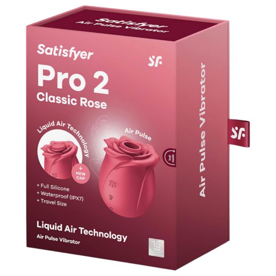 Satisfyer Pro 2 Rose Classic - dobíjací vzduchový stimulátor klitorisu (červený)