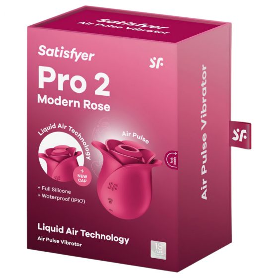 Satisfyer Pro 2 Rose Modern - dobíjací vzduchový stimulátor klitorisu (červený)