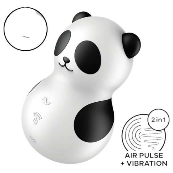 Satisfyer Pocket Panda - bezdotykový stimulátor klitorisu (čierny)