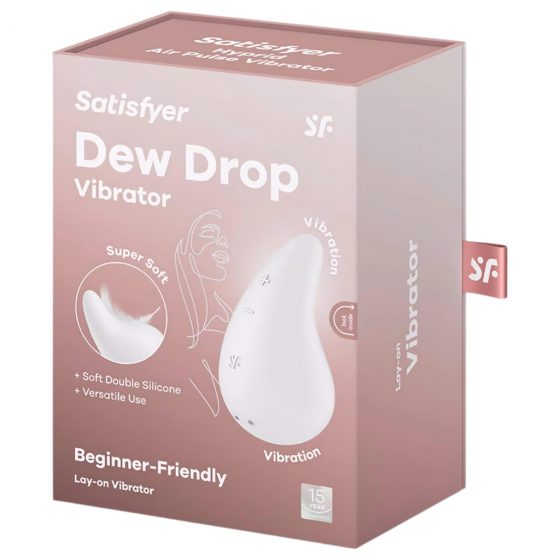 Satisfyer Dew Drop - dobíjací vodotesný vibrátor na klitoris (biely)