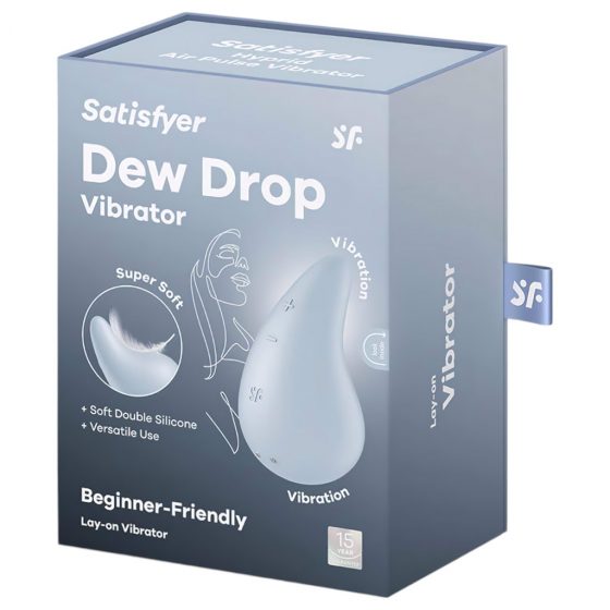 Satisfyer Dew Drop - dobíjací, vodotesný vibrátor na klitoris (modrý)