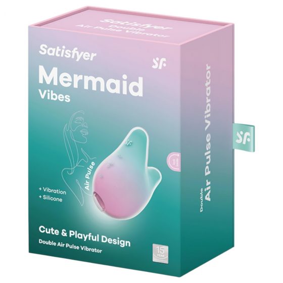 Satisfyer Mermaid Vibes - bezdotykový stimulátor klitorisu (mätovo-ružový)