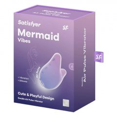   Satisfyer Mermaid Vibes - léghullámos csiklóizgató (lila-pink)