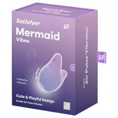   Satisfyer Mermaid Vibes - stimulačný klitoris s vlnami vzduchu (fialovo-ružový)