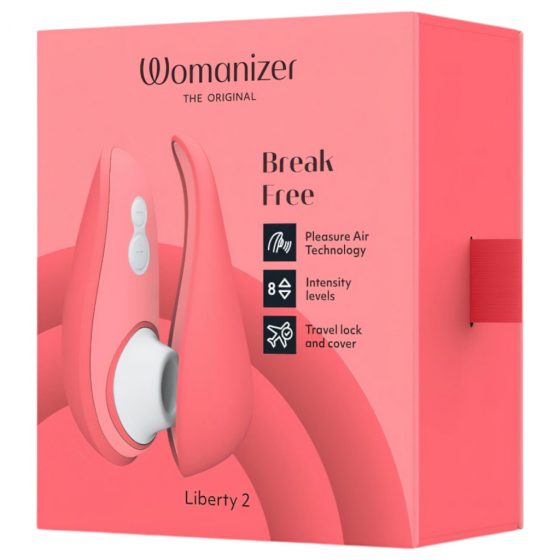 Womanizer Liberty 2 - dobíjací stimulátor klitorisu so vzduchovou vlnou (ružový)