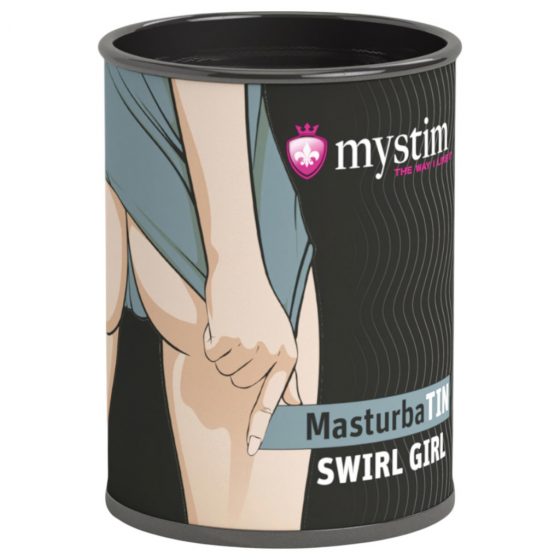 Mystim MasturbaTIN Swirl Girl - vlnitý masturbátor (biela)