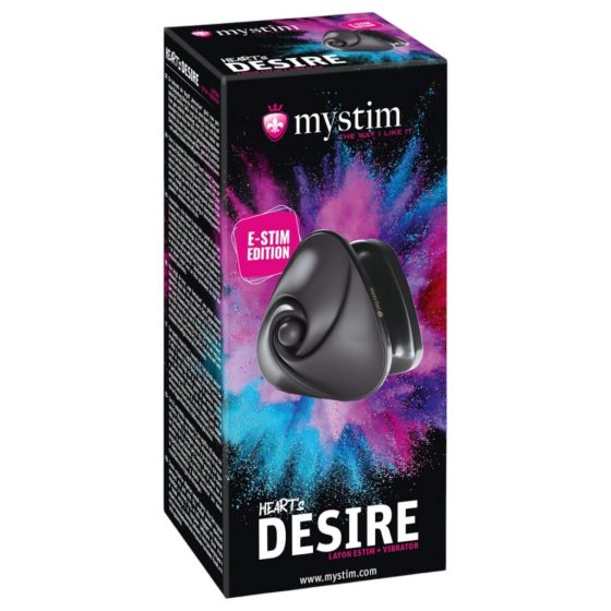 Mystim Heart's Desire - elektro klitorisový vibrátor (čierny)