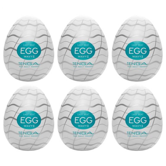 TENGA Egg Wavy II - masturbačné vajíčko (6 ks)