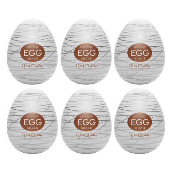 TENGA Egg Silky II - masturbačné vajíčko (6ks)