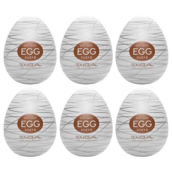 TENGA Egg Silky II - masturbačné vajíčko (6 ks)