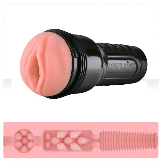 Fleshlight Pink Lady Destroya - realistické puzdro na umelú kundičku (prírodné)