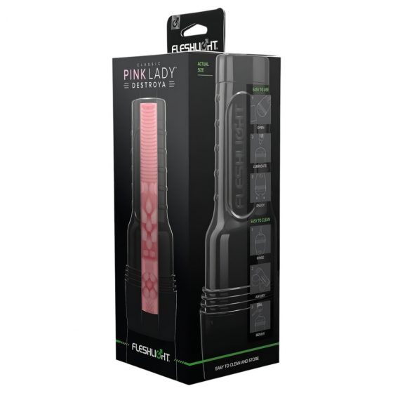 Fleshlight Pink Lady Destroya - realistické puzdro na umelú kundičku (prírodné)