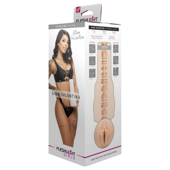 Fleshlight Gina Valentina Stellar realistická falošná kundička (prírodná)