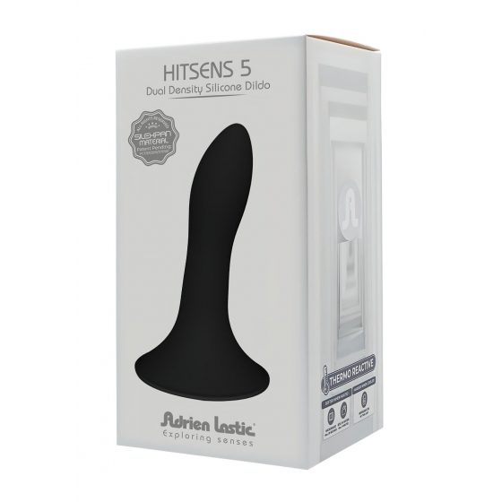 Hitsens 5 - tvarovateľné análne dildo s prísavkou (čierne)