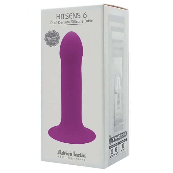 Hitsens 6 - variabilné žaluďové dildo s prísavkou (fialové)