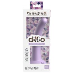   Dillio Curious Five - prísavkový silikónový dildo (15 cm) - fialový