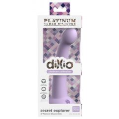   Dillio Secret Explorer - silikónové dildo s lepkavými prstami (17 cm) - fialové