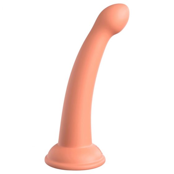 Dillio Secret Explorer - prísavkový žaluďový dildo (17 cm) - oranžový