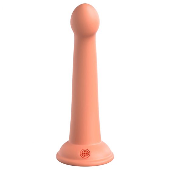 Dillio Secret Explorer - prísavkový žaluďový dildo (17 cm) - oranžový