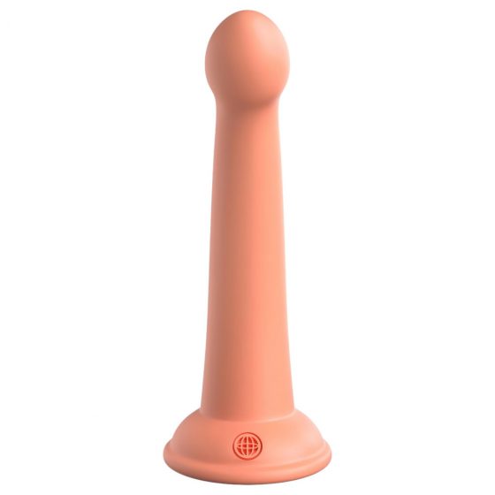 Dillio Secret Explorer - prísavkový žaluďový dildo (17 cm) - oranžový