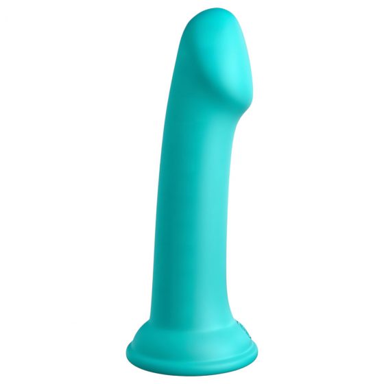 Dillio Big Hero - silikónové dildo s lepkavými prstami (17 cm) - tyrkysové