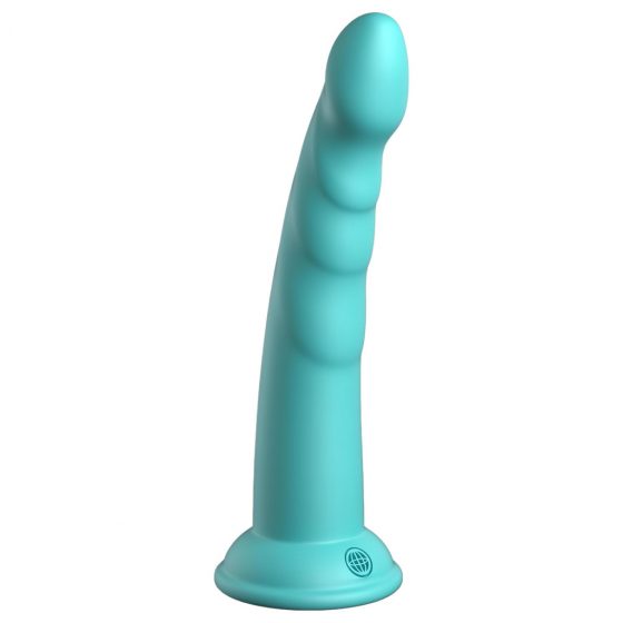 Dillio Slim Seven - prísavkový stimulujúci dildo (20 cm) - tyrkysový