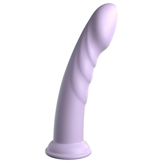 Dillio Super Eight - akrylové silikónové dildo s lepkavými prstami (21 cm) - fialové