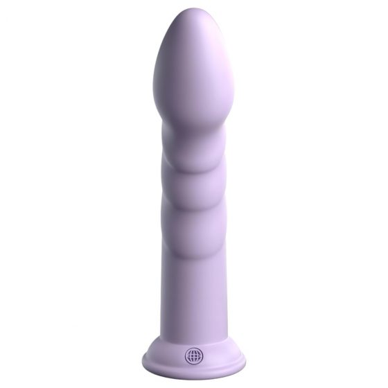 Dillio Super Eight - akrylové silikónové dildo s lepkavými prstami (21 cm) - fialové