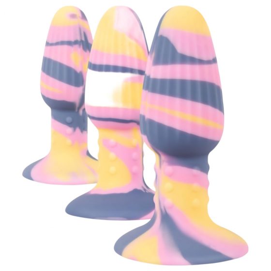 You2Toys - silikónové análne dildo (farebné)