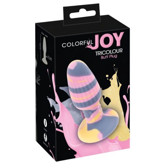 You2Toys - silikónové análne dildo (farebné)