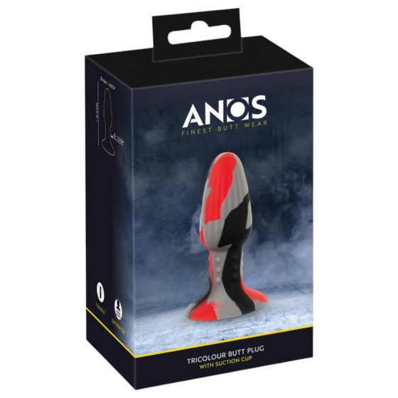 ANOS - silikónové análne dildo (farebné)