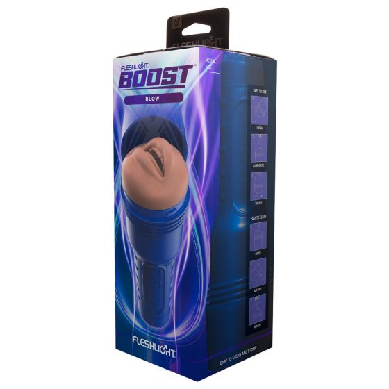 Fleshlight Boost Blow - realistický masturbátor do úst (prírodný)