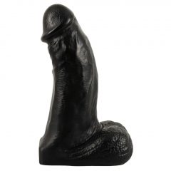   Realistixxx Real Giant - dildo s gigantickými semenníkmi - 22 cm (čierne)