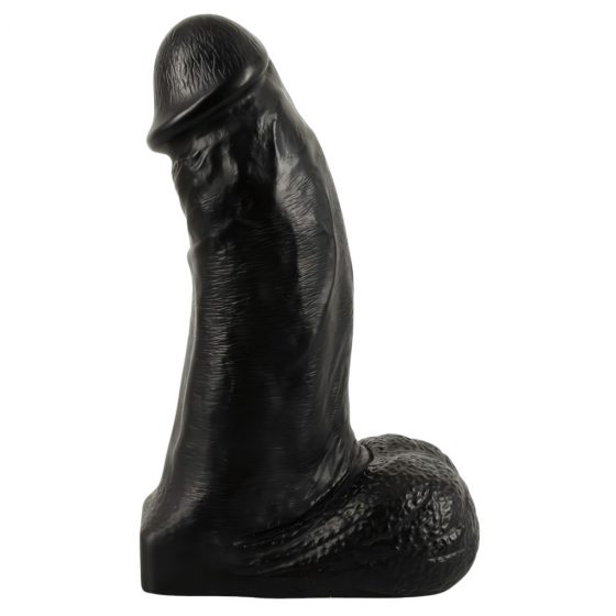 Realistixxx Real Giant - dildo s gigantickými semenníkmi - 22 cm (čierne)