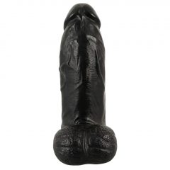   Realistixxx Real Giant - dildo s gigantickými semenníkmi - 22 cm (čierne)