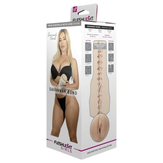 Fleshlight Savannah Bond - realistická umelá kundička (prírodná)