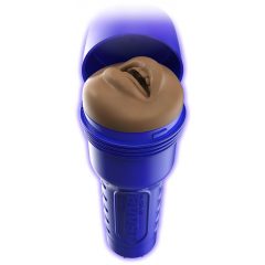   Fleshlight Boost Blow - realistický masturbátor do úst (hnedý)