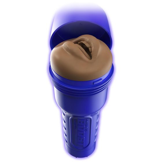 Fleshlight Boost Blow - realistický masturbátor do úst (hnedý)