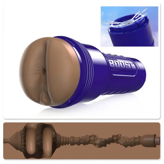 Fleshlight Boost Blast - realistický masturbátor na zadok (hnedý)