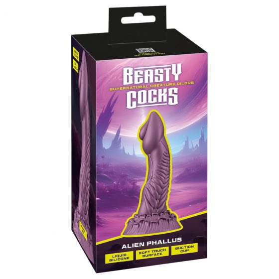 Beasty Cocks Alien Phallus - mimozemský dildo (fialový)