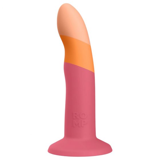 ROMP Dizi - flexibilné silikónové dildo (ružovo-oranžové)