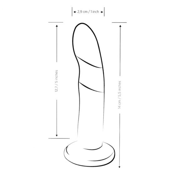 ROMP Piccolo - flexibilné silikónové dildo (modro-fialové)