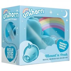   Unihorn Mount'n Peak - nabíjací stimulátor klitorisu jednorožec (modrý)