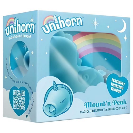 Unihorn Mount'n Peak - nabíjací stimulátor klitorisu jednorožec (modrý)