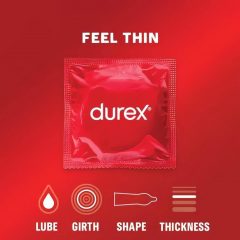 Durex Feel Thin - kondóm pre prirodzený pocit (18 ks)